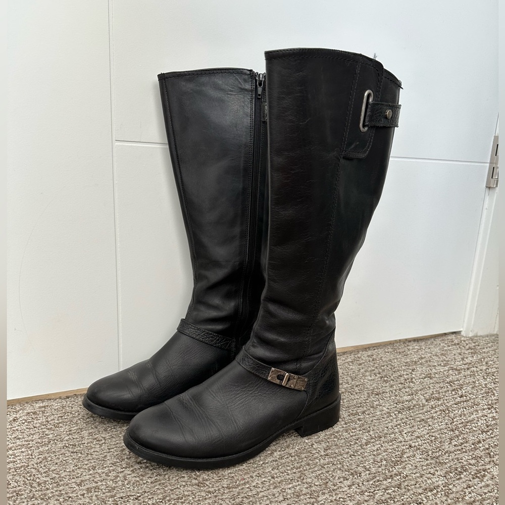 Authentic Italian Leather Black Boots
